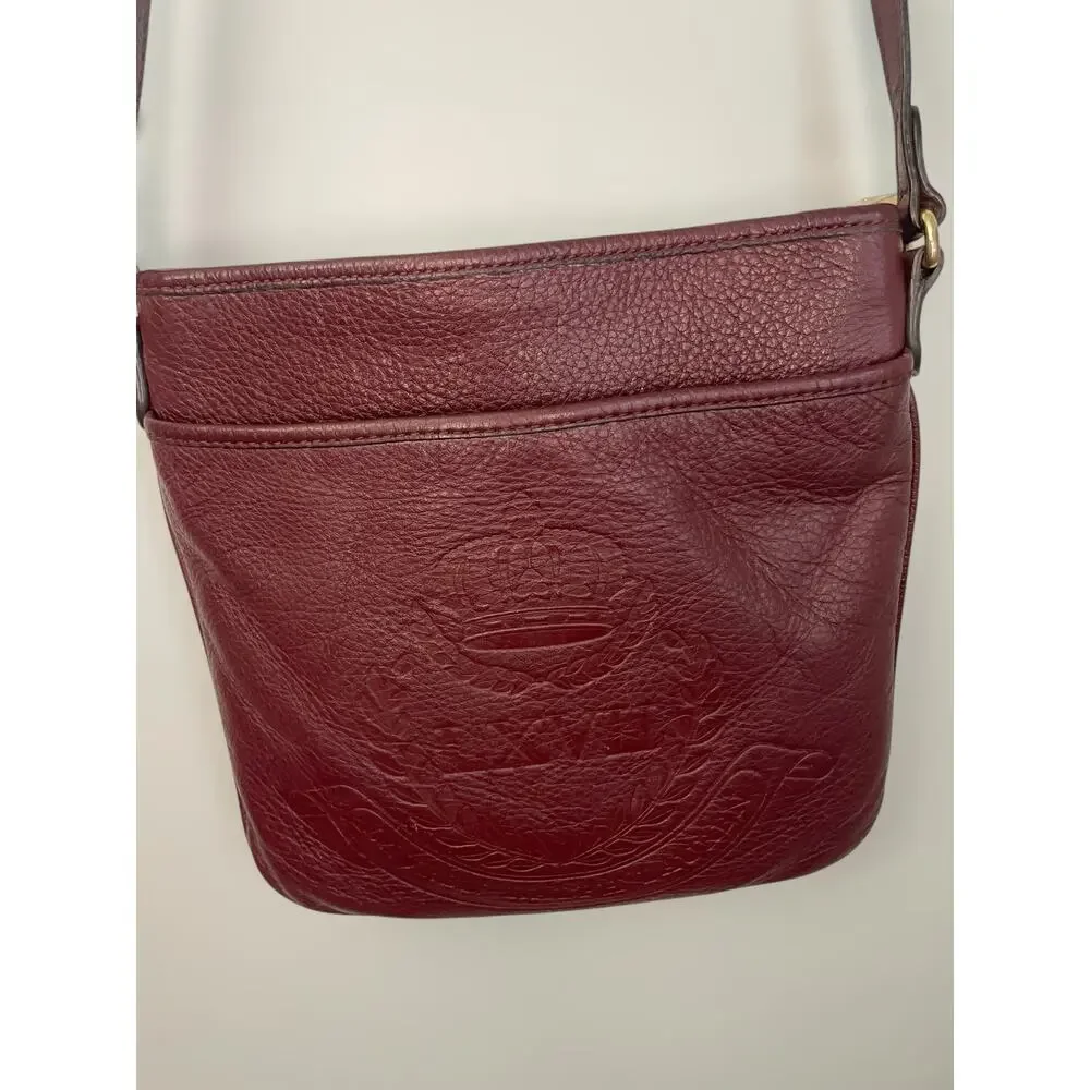 Lauren Ralph Lauren Deep Red Crossbody Bag - Picture 2 of 7